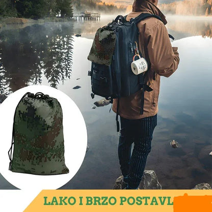 Ležaljka za kampovanje sa zaštitnom mrežom PROTIV KOMARACA