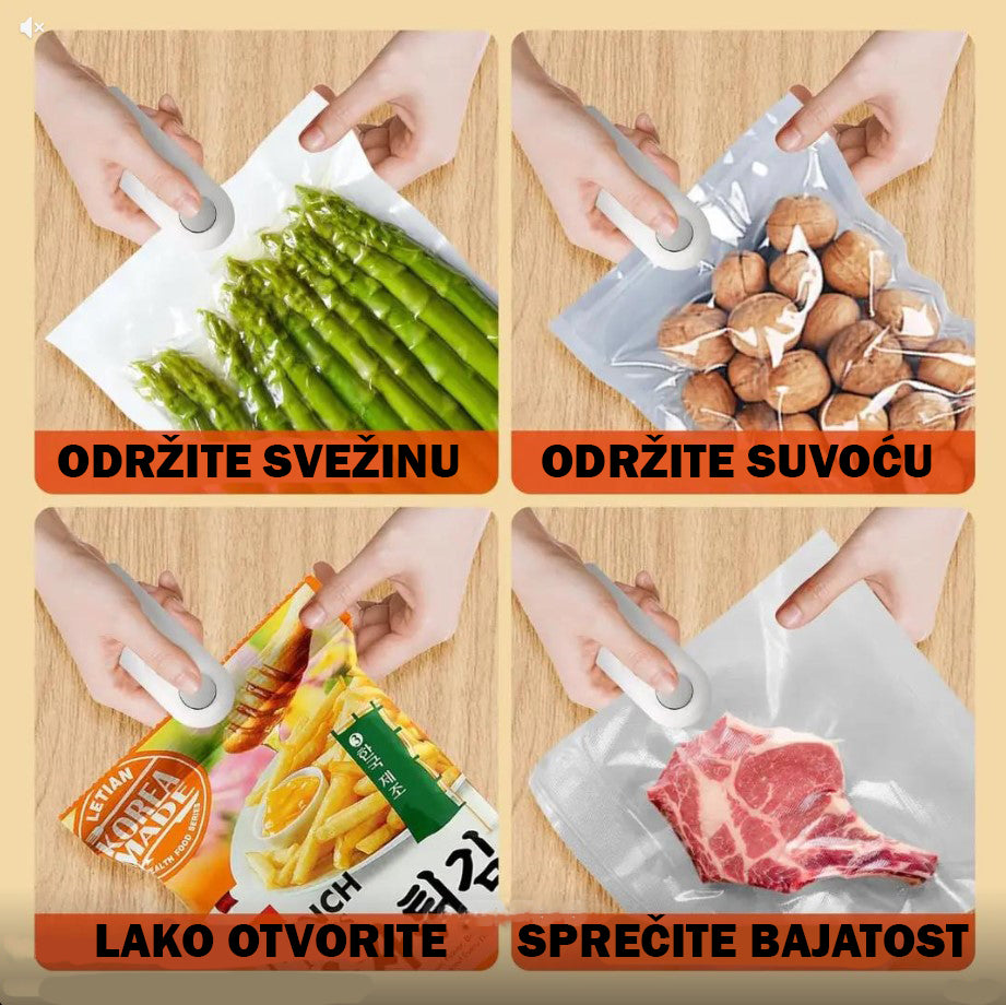 Sačuvajte SVEŽINU svoje hrane - Ručni zavarivač kesa